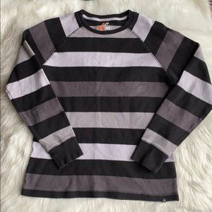 Thermal Long Sleeved Striped Shirt Medium